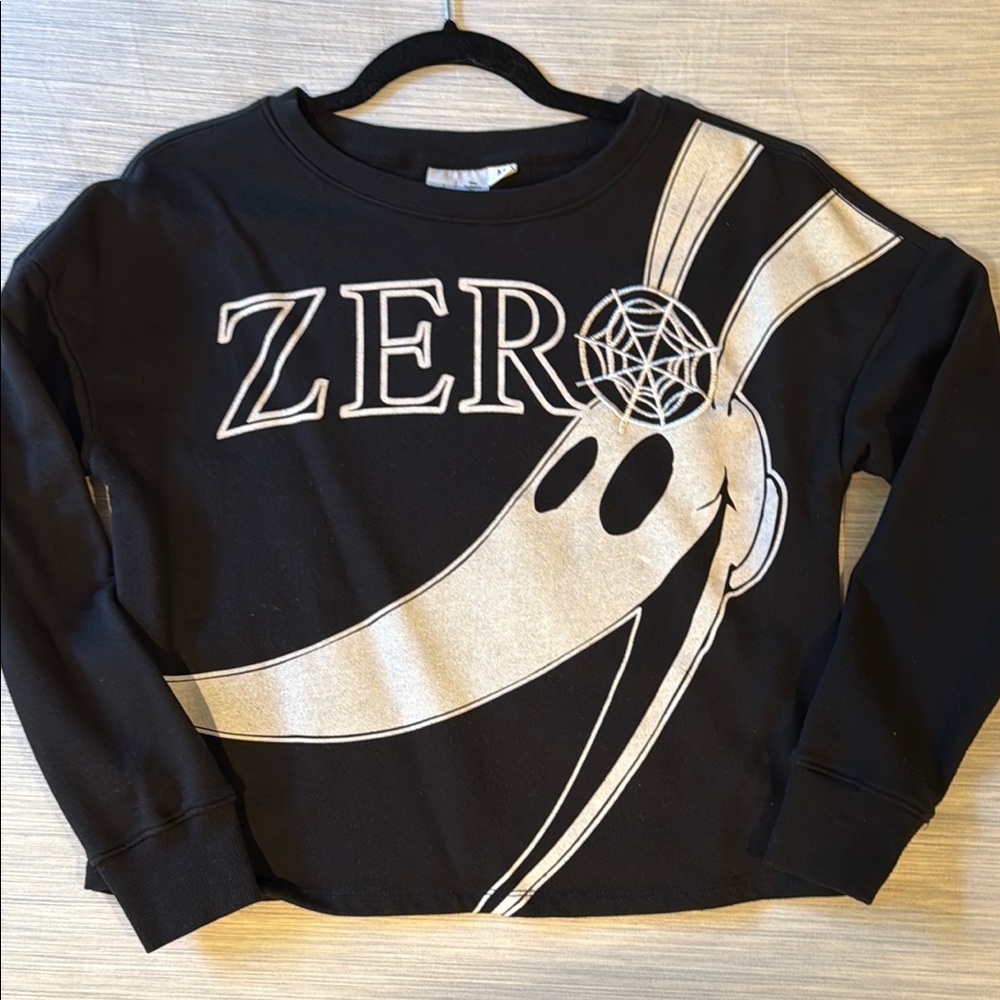 Nightmare before Christmas Zero Black Graphic Sweatshirt